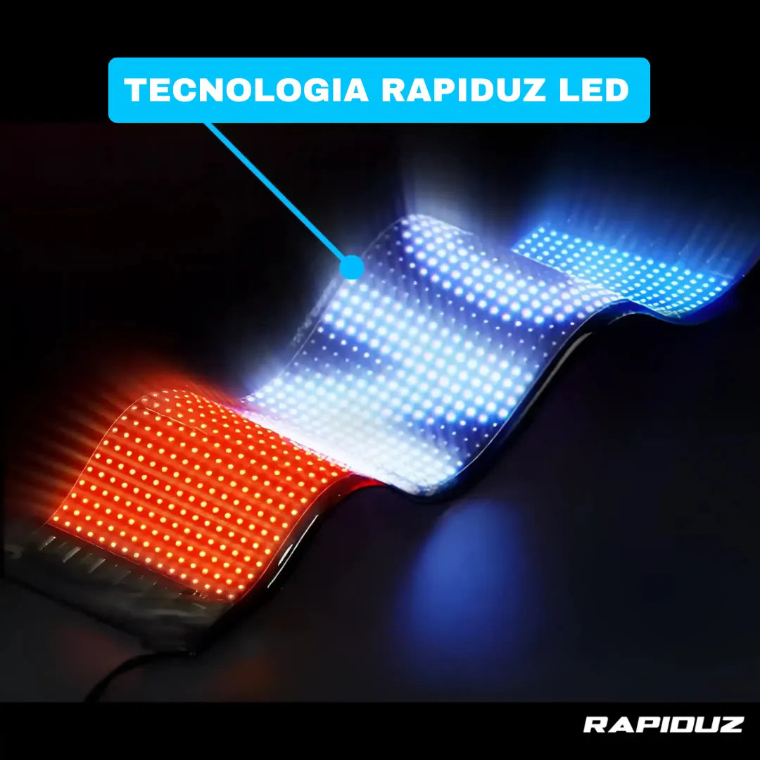 Olhos de LED com tecnologia exclusiva Rapiduz LED para brilho intenso e durável