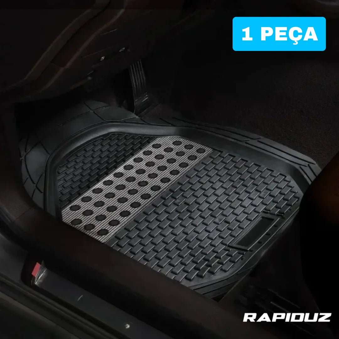 Tapete para carro com 1 peça impermeável, fácil de limpar e encaixe universal