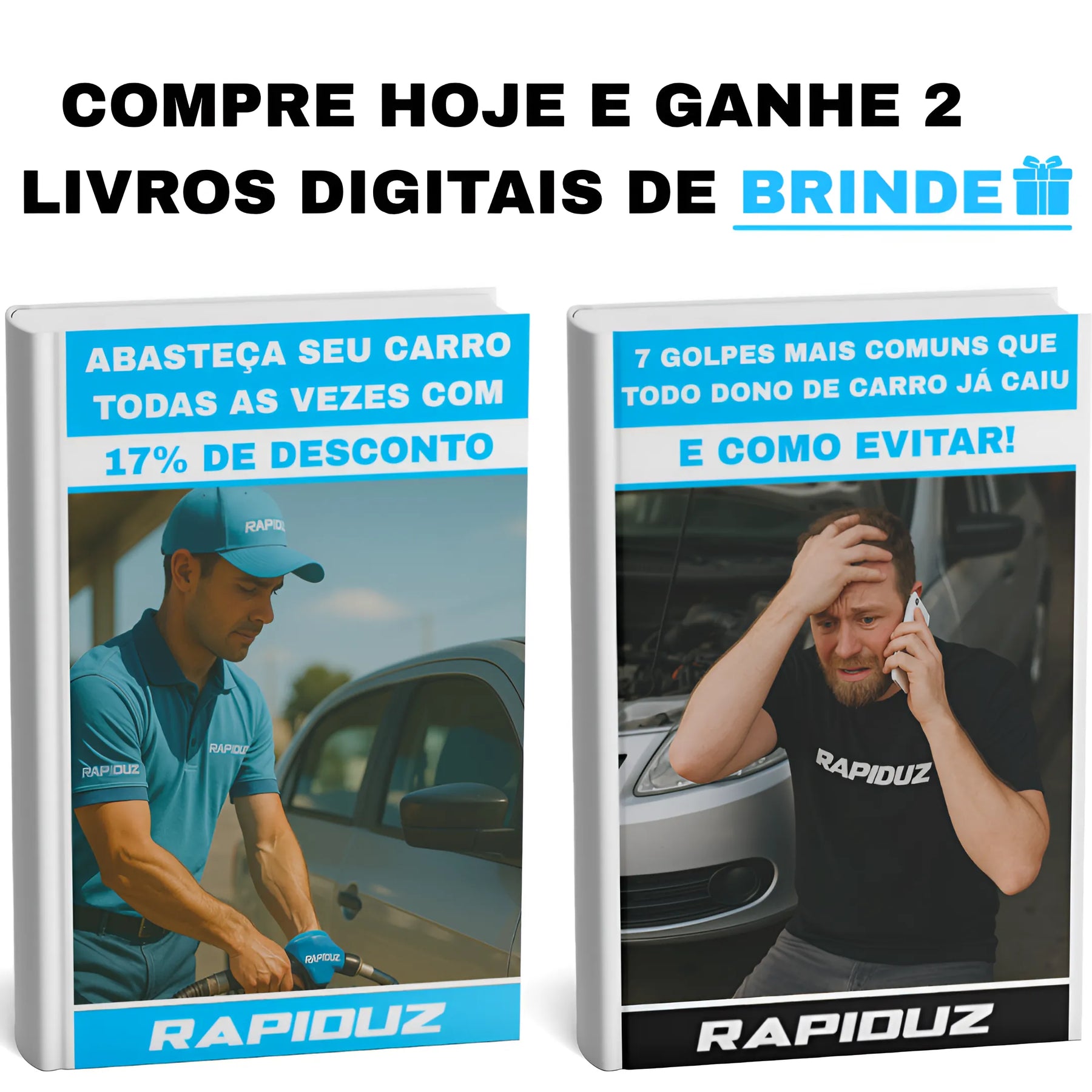 Imagem promocional dos dois eBooks que acompanham suas compras