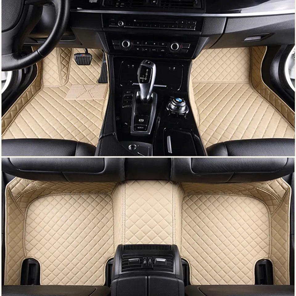 Tapete bege para carro luxuoso e resistente, encaixe fácil nos modelos populares