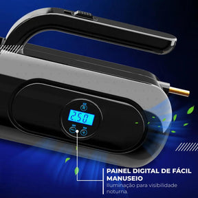Aspirador de pó para com visor digital inteligente para aumentar a potência 