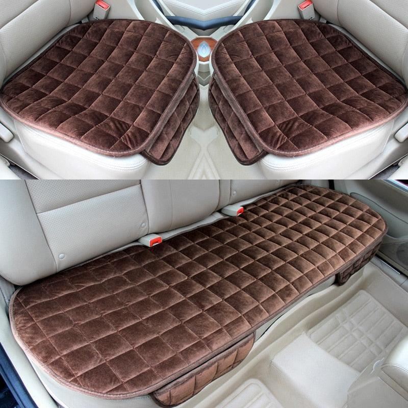 Capas marrom para banco de carro impermeável, protege frente e traseira dos bancos