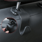 Imagem mostrando um Gancho para carro suporte de sacolas e bolsas feito em material durável