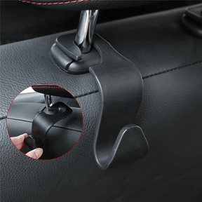Imagem mostrando um Gancho para carro suporte de sacolas e bolsas feito em material durável