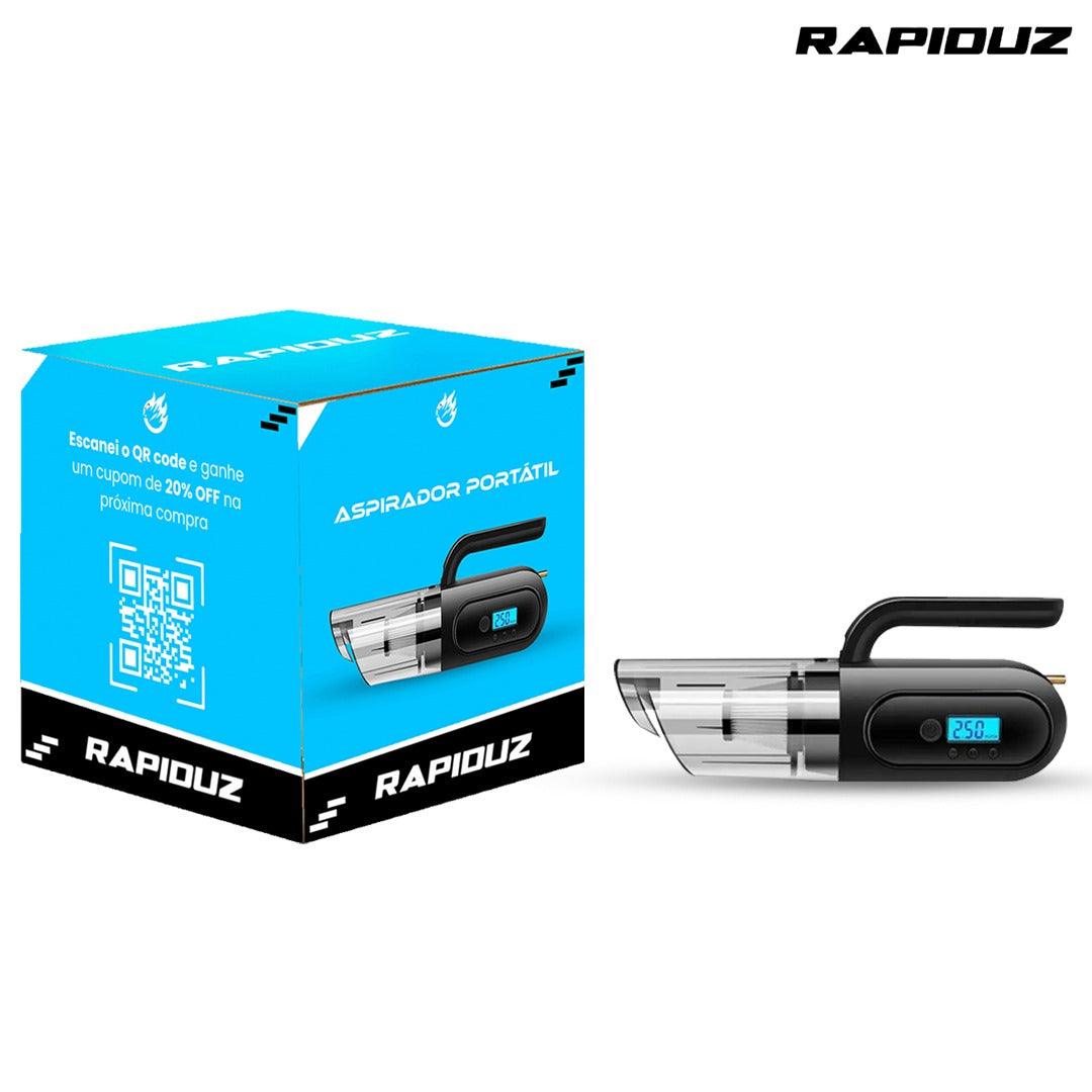 Compressor E Aspirador De Pó Portátil Digital Para Carros