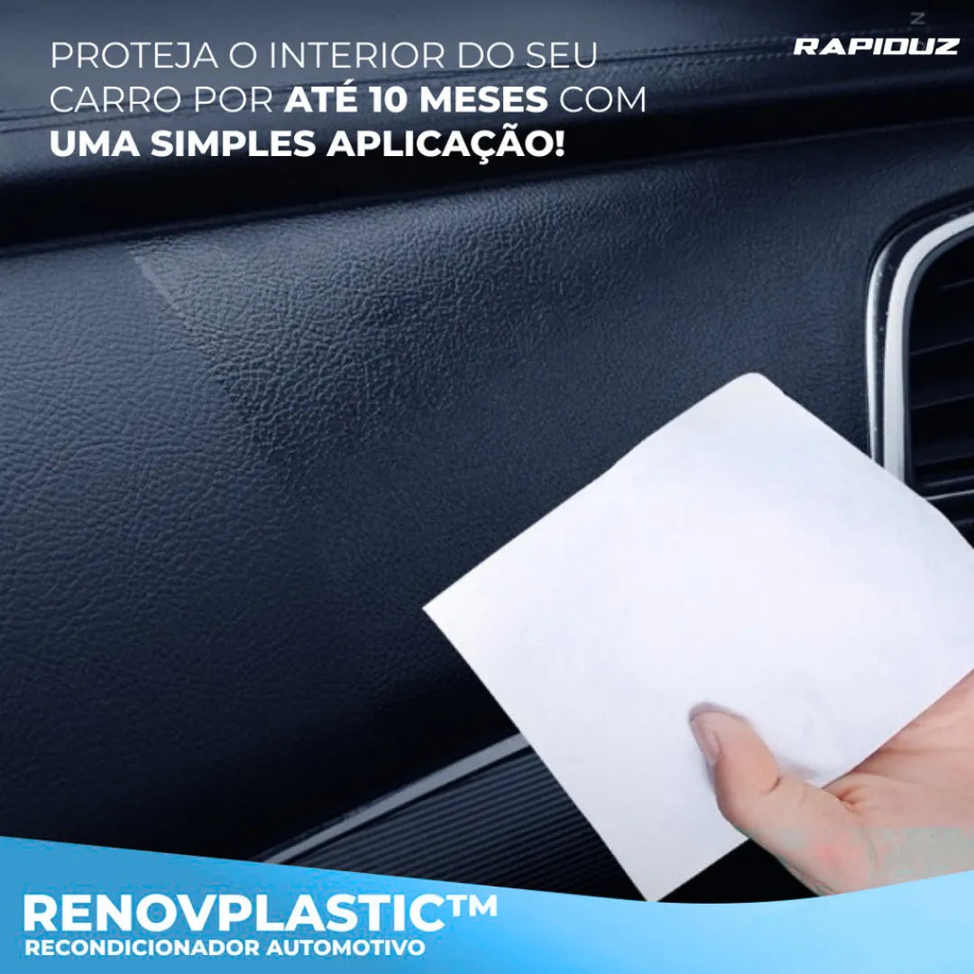 Renovador de plástico com proteção duradoura de até 10 meses no carro (