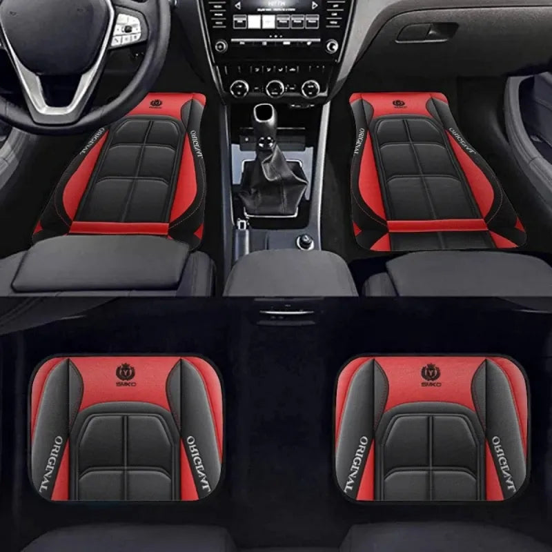 Tapete automotivo de corrida com design esportivo e material resistente para proteção