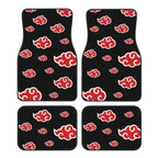 Conjunto com 4 tapetes de carro com estampa Akatsuki