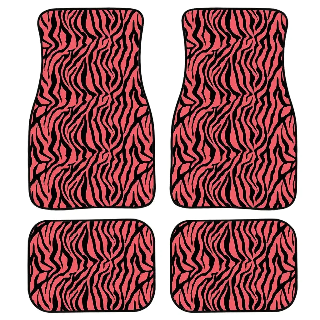 Tapetes universais para carro com estilo feminino na cor bege, duráveis e impermeáveis