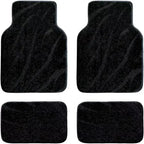 Tapete para carro com brilho especial preto, material durável e proteção eficaz