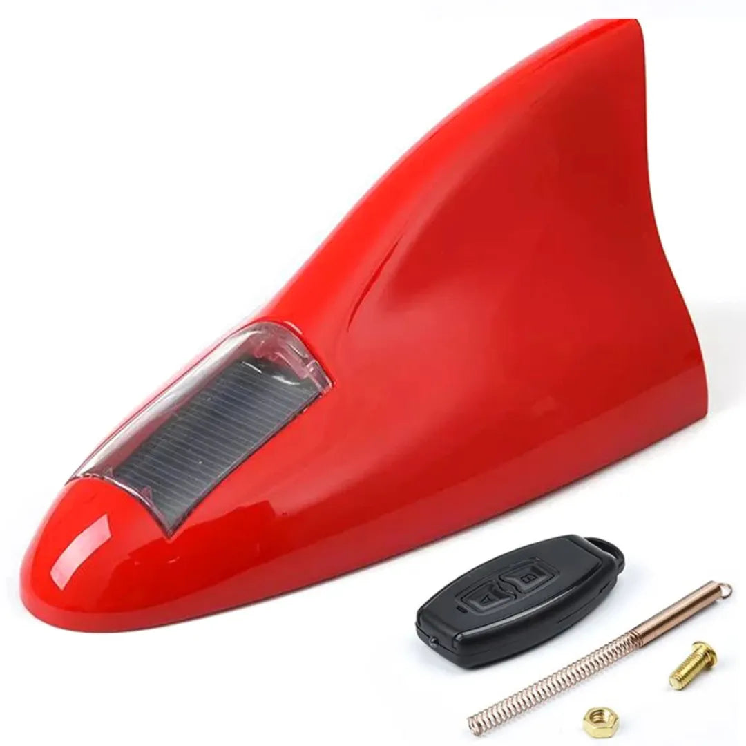 antena de tubarão para carro na cor vermelha 