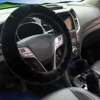 Capa de volante pelúcia feminina, conforto e estilo
