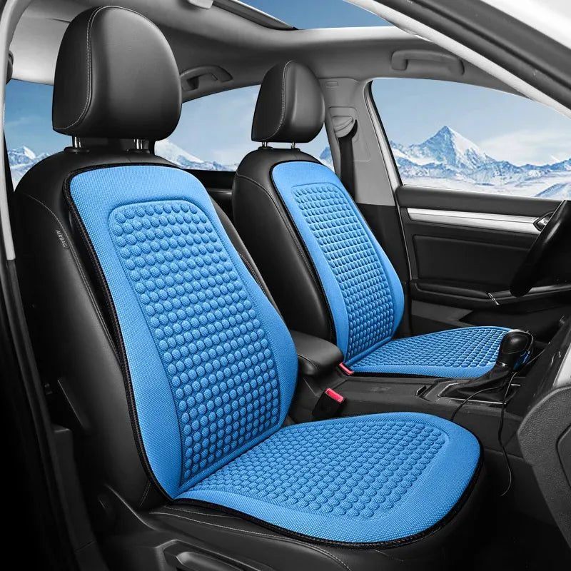 capa para banco de carro com sistema de resfriamento que faz o carro não ficar com calor