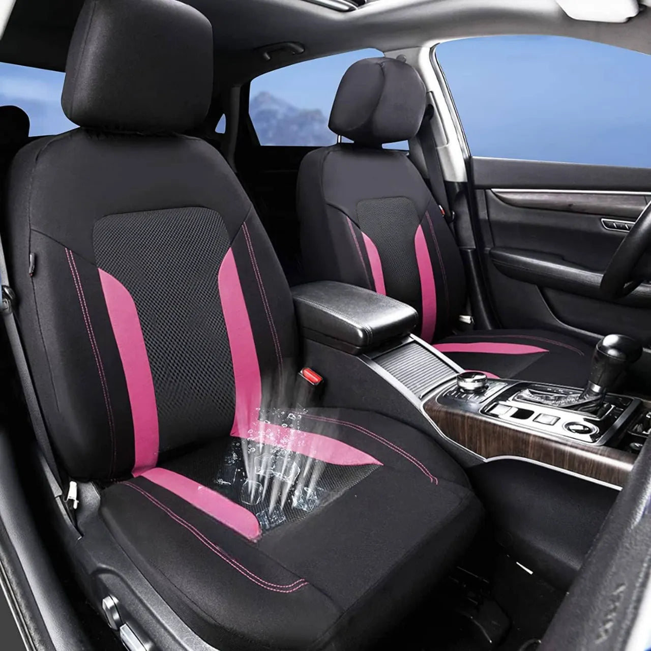 Capa rosa para banco do carro, modelo universal com estilo e proteção duradoura