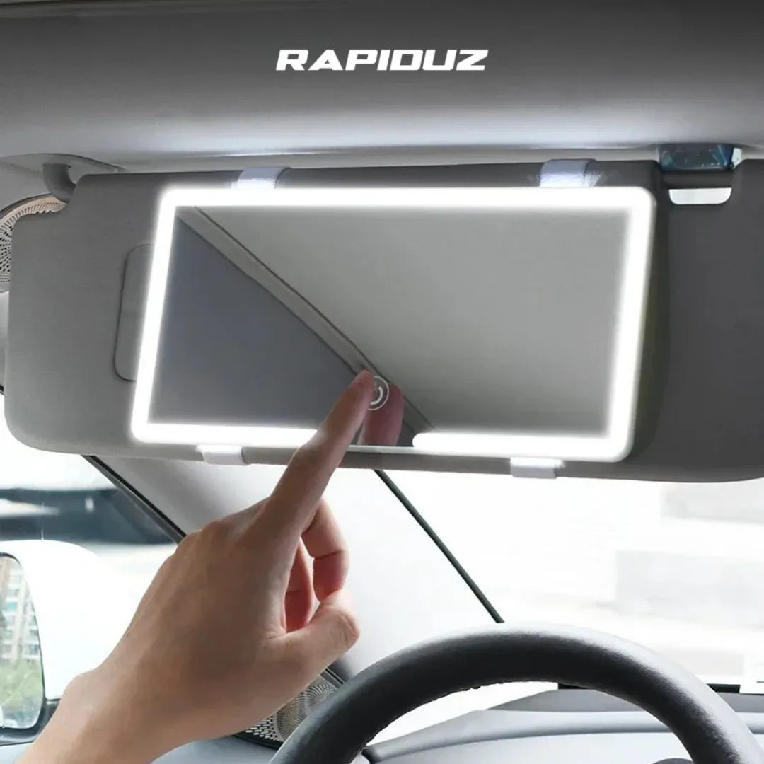 espelho com led para carro 