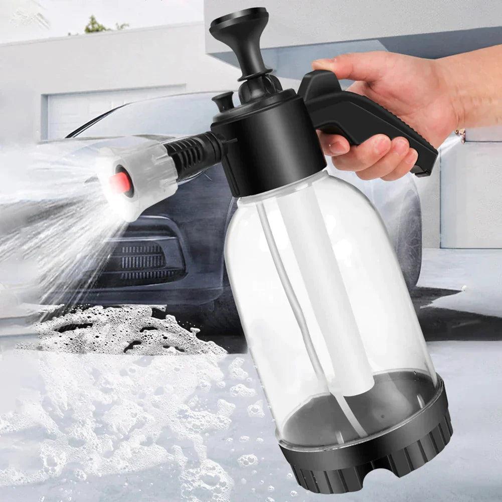 Jato de espuma para carros, limpeza profunda e rápida com alta cobertura de sabão.