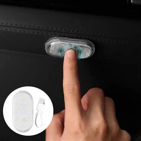 Luz de LED magnética para carro interior, liga com apenas 1 clique