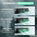 imagem mostra a potencia dos ventos do ventilador automotivo
